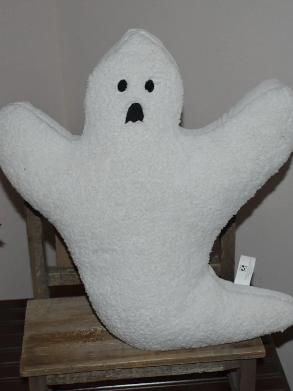 Place and Time Joann Spooky White Ghost Throw Pillow Fall Halloween Decor